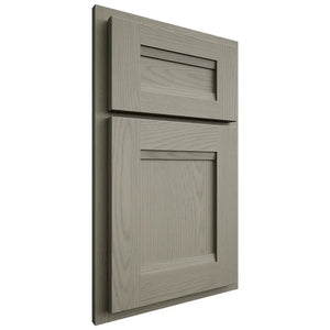 Shiloh Cabinetry Partial Overlay Bristol Red Oak Plain Cut Thyme Door
