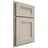 Shiloh Cabinetry Partial Overlay Bristol Walnut Plain Cut Seagull Door