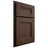 Shiloh Cabinetry Partial Overlay Bristol White Oak Plain Cut Braun Door