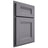 Shiloh Cabinetry Partial Overlay Bristol White Oak Plain Cut Cadet Door