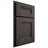 Shiloh Cabinetry Partial Overlay Bristol White Oak Plain Cut Creekside Door