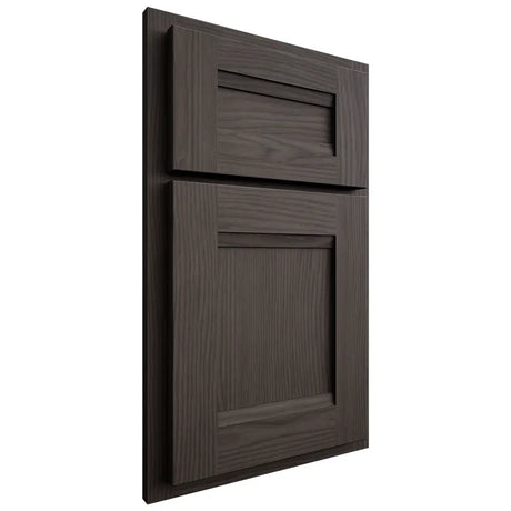 Shiloh Cabinetry Partial Overlay Bristol White Oak Plain Cut Creekside Door