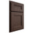 Shiloh Cabinetry Partial Overlay Bristol White Oak Plain Cut Dusk Door