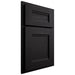 Shiloh Cabinetry Partial Overlay Bristol White Oak Plain Cut Espresso Door