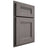 Shiloh Cabinetry Partial Overlay Bristol White Oak Plain Cut Flagstone Door