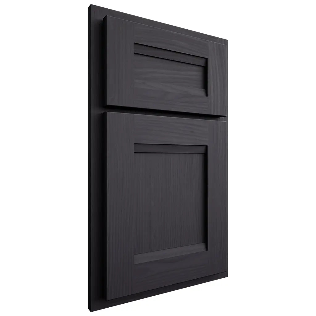 Shiloh Cabinetry Partial Overlay Bristol White Oak Plain Cut Harbor Door