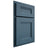 Shiloh Cabinetry Partial Overlay Bristol White Oak Plain Cut Hudson Door