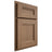 Shiloh Cabinetry Partial Overlay Bristol White Oak Plain Cut Medium Door