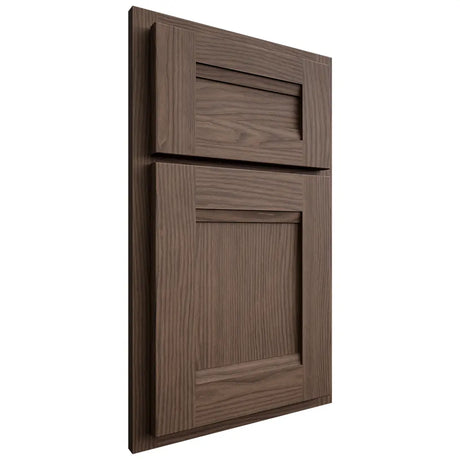 Shiloh Cabinetry Partial Overlay Bristol White Oak Plain Cut Mineral Door