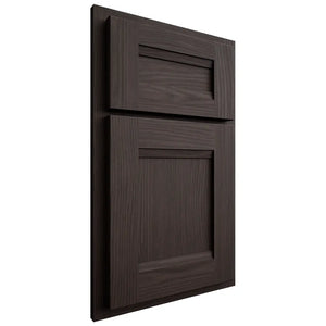 Shiloh Cabinetry Partial Overlay Bristol White Oak Plain Cut Morel Door