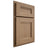 Shiloh Cabinetry Partial Overlay Bristol White Oak Plain Cut Natural Door
