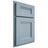 Shiloh Cabinetry Partial Overlay Bristol White Oak Plain Cut Sky Door