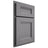 Shiloh Cabinetry Partial Overlay Bristol White Oak Plain Cut Sterling Door