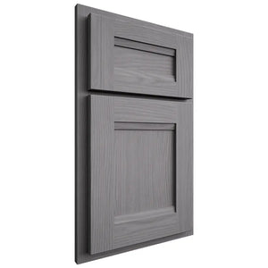 Shiloh Cabinetry Partial Overlay Bristol White Oak Plain Cut Sterling Door