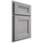 Shiloh Cabinetry Partial Overlay Bristol White Oak Plain Cut Stratus Door