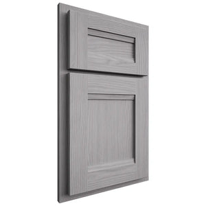 Shiloh Cabinetry Partial Overlay Bristol White Oak Plain Cut Stratus Door