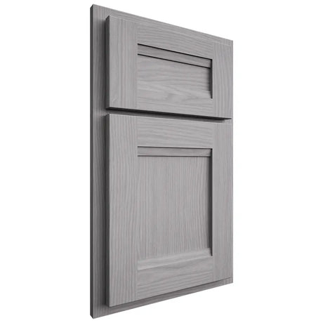 Shiloh Cabinetry Partial Overlay Bristol White Oak Plain Cut Stratus Door