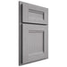 Shiloh Cabinetry Partial Overlay Bristol White Oak Plain Cut Stratus Door