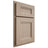 Shiloh Cabinetry Partial Overlay Bristol White Oak Plain Cut Straw Door