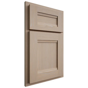 Shiloh Cabinetry Partial Overlay Bristol White Oak Plain Cut Straw Door