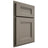 Shiloh Cabinetry Partial Overlay Bristol White Oak Plain Cut Thyme Door