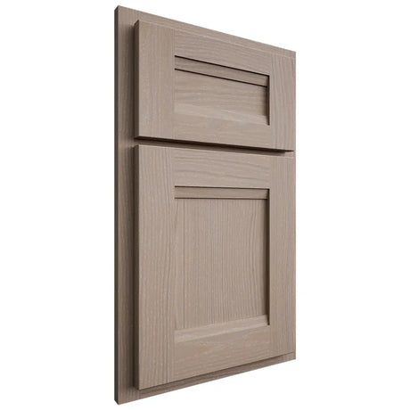 Shiloh Cabinetry Partial Overlay Bristol White Oak Plain Cut Whitewash Door
