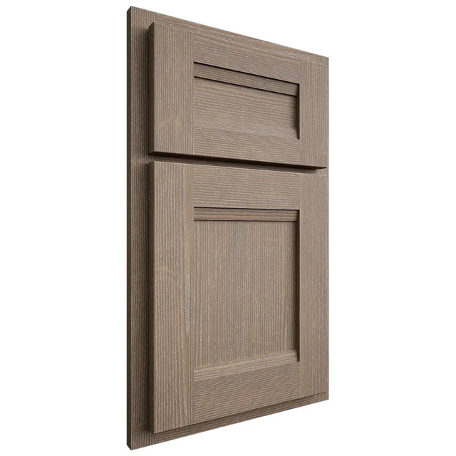 Shiloh Cabinetry Partial Overlay Bristol White Oak Quarter Sawn Almond Door