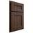 Shiloh Cabinetry Partial Overlay Bristol White Oak Quarter Sawn Braun Door