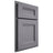 Shiloh Cabinetry Partial Overlay Bristol White Oak Quarter Sawn Cadet Door