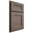 Shiloh Cabinetry Partial Overlay Bristol White Oak Quarter Sawn Clay Door