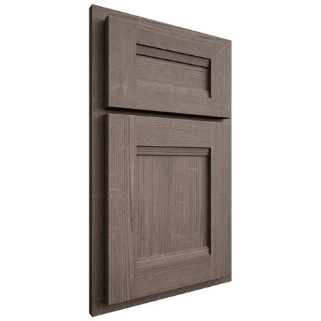 Shiloh Cabinetry Partial Overlay Bristol White Oak Quarter Sawn Clay Door