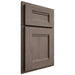 Shiloh Cabinetry Partial Overlay Bristol White Oak Quarter Sawn Clay Door