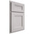 Shiloh Cabinetry Partial Overlay Bristol White Oak Quarter Sawn Cotton Door