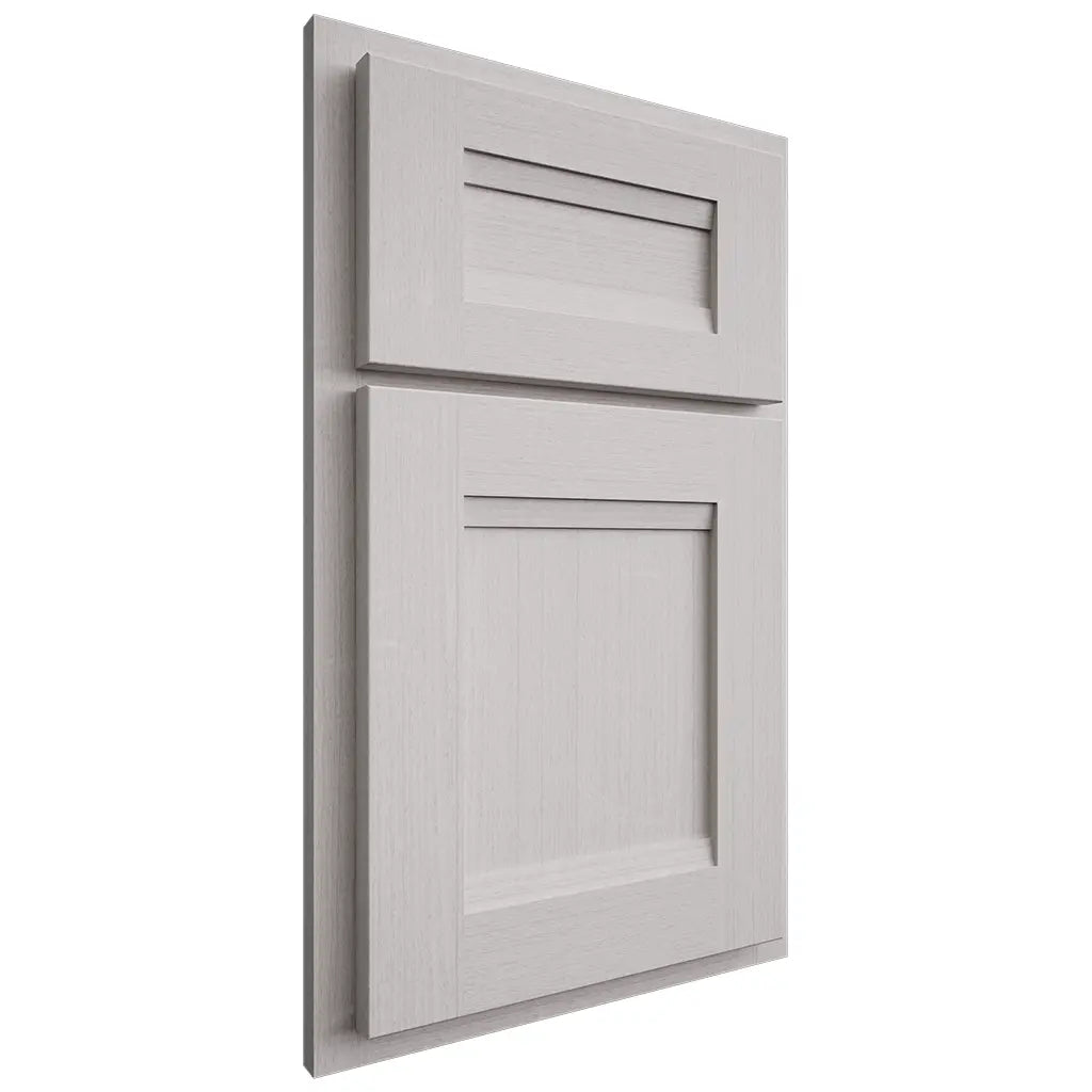 Shiloh Cabinetry Partial Overlay Bristol White Oak Quarter Sawn Cotton Door