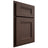 Shiloh Cabinetry Partial Overlay Bristol White Oak Quarter Sawn Dusk Door