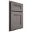 Shiloh Cabinetry Partial Overlay Bristol White Oak Quarter Sawn Flagstone Door