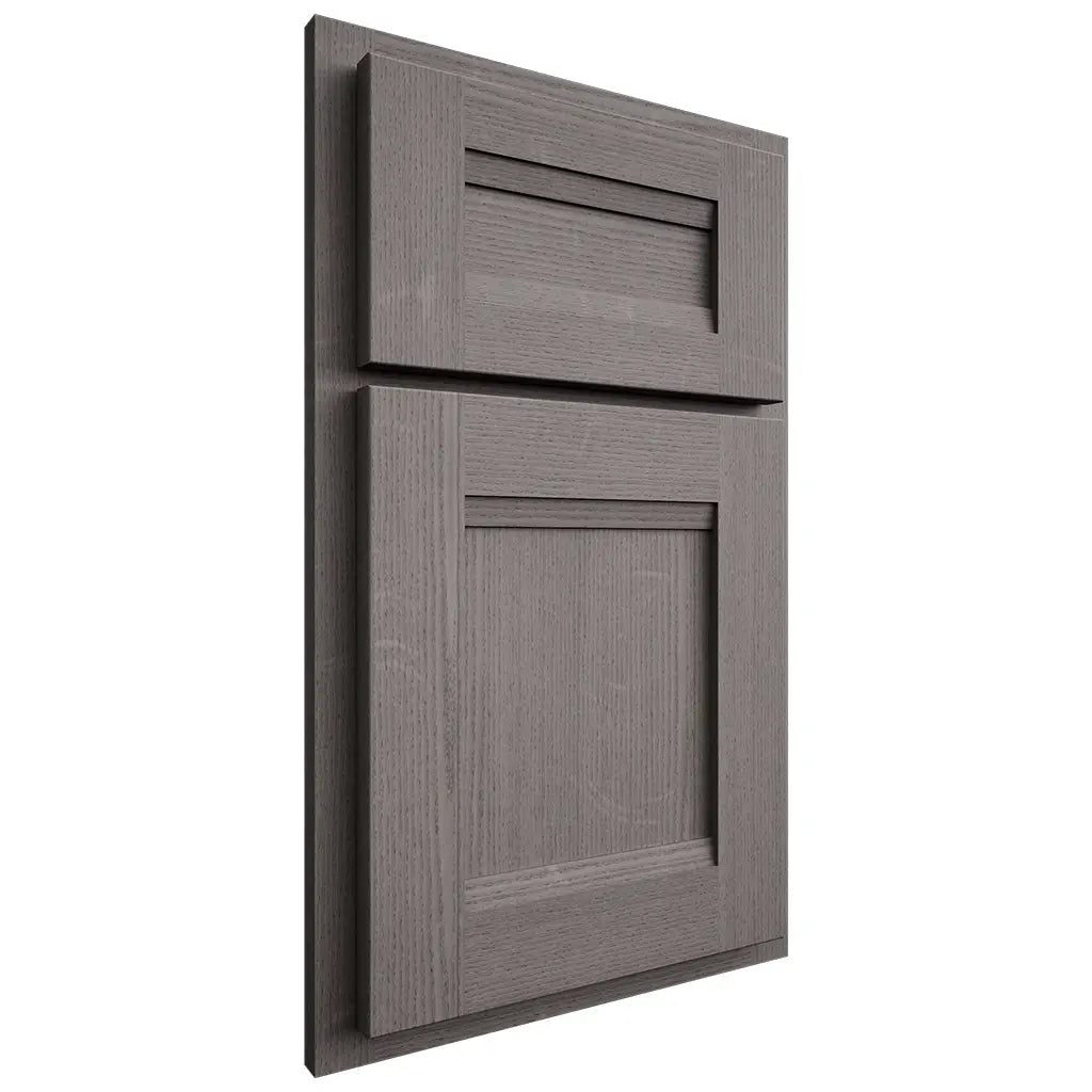 Shiloh Cabinetry Partial Overlay Bristol White Oak Quarter Sawn Flagstone Door