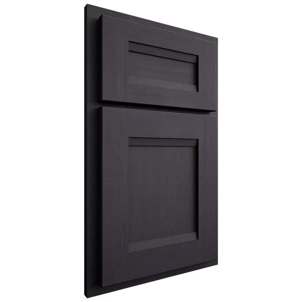 Shiloh Cabinetry Partial Overlay Bristol White Oak Quarter Sawn Harbor Door
