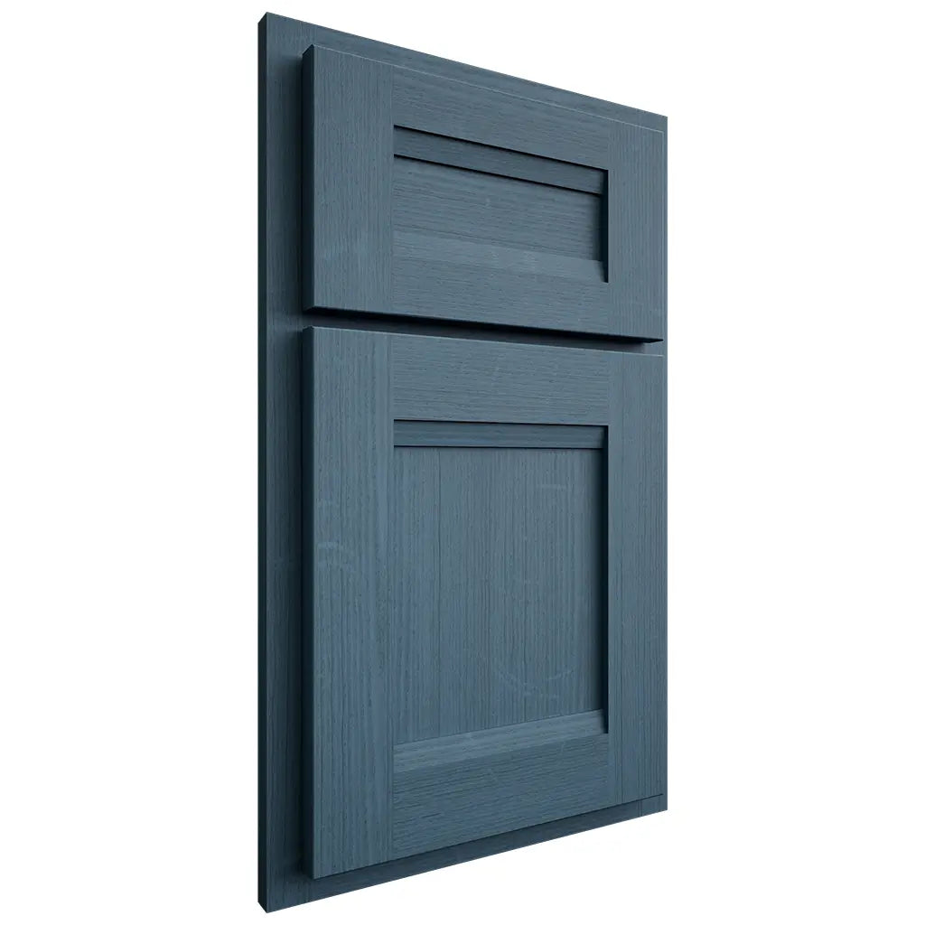 Shiloh Cabinetry Partial Overlay Bristol White Oak Quarter Sawn Hudson Door