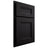 Shiloh Cabinetry Partial Overlay Bristol White Oak Quarter Sawn Ink Door