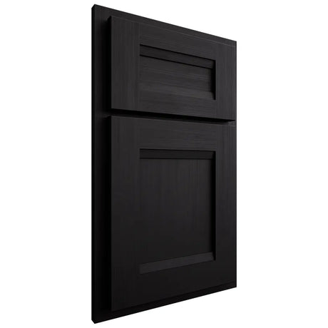 Shiloh Cabinetry Partial Overlay Bristol White Oak Quarter Sawn Ink Door