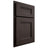 Shiloh Cabinetry Partial Overlay Bristol White Oak Quarter Sawn Morel Door
