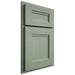 Shiloh Cabinetry Partial Overlay Bristol White Oak Quarter Sawn Moss Door