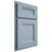 Shiloh Cabinetry Partial Overlay Bristol White Oak Quarter Sawn Sky Door