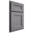 Shiloh Cabinetry Partial Overlay Bristol White Oak Quarter Sawn Sterling Door