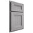 Shiloh Cabinetry Partial Overlay Bristol White Oak Quarter Sawn Stratus Door