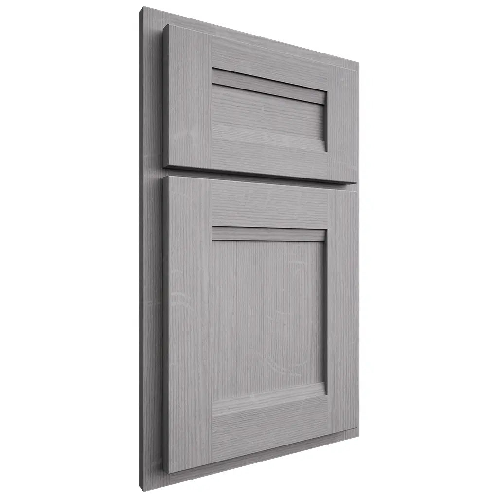 Shiloh Cabinetry Partial Overlay Bristol White Oak Quarter Sawn Stratus Door