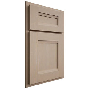 Shiloh Cabinetry Partial Overlay Bristol White Oak Quarter Sawn Straw Door