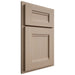Shiloh Cabinetry Partial Overlay Bristol White Oak Quarter Sawn Straw Door
