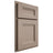 Shiloh Cabinetry Partial Overlay Bristol White Oak Quarter Sawn Whitewash Door